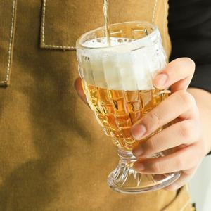 한입 맥주잔 털어넣는 소맥잔 고블렛 비어글라스 220ml