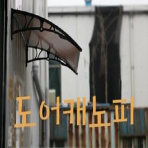창문,현관문 가리개 도어캐노피 돌출 800mm, 넓이1200mm,2000mm 판매