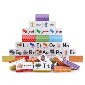 에듀플레이 한글 종이벽돌블록 중형50P 블럭놀이