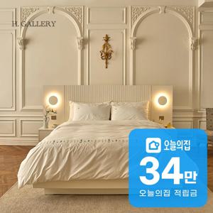 [렌탈] 세이지 템바형 침대프레임 + 협탁 2개 + 스프링탑 5.0 매트리스