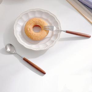 티스푼 티포크 세트  양식기 쥬벨 옻칠 하드 메이플 커트러리