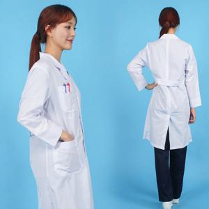 여름 의사가운 약사 간호사 순면 화이트 실습가운 영양사가운