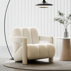 [해외] 북유럽 벨벳 1인소파 싱글의자 패브릭 인테리어 7colors