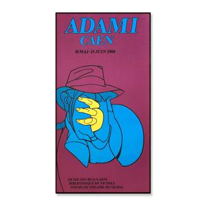 발레리오 아다미 Valerio Adami - CAEN 1980 (액자 포함)