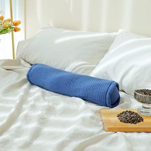 부드러운 순면 줄누빔 메밀/편백 경추 목베개 (대)/5color