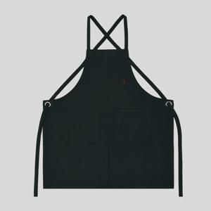 솔리드 블랙 바리스타 앞치마
