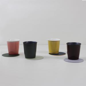 데일리 도자기컵 쥬스컵 종이컵 디자인 물컵(4color)