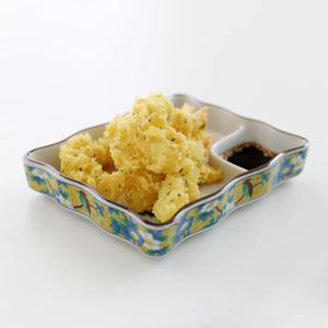 도자기 사각 일식 나눔 접시 옐로우 동양풍 앞접시 초밥 플레이팅