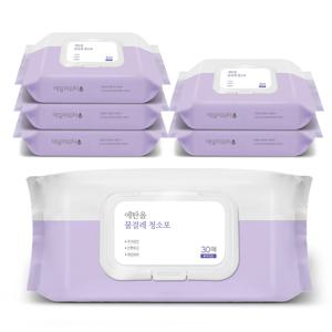 세균닦는 에탄올이 들어간 물걸레 청소포 특대형 6팩/ 팩당30매