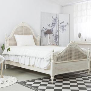 노스텔지 라탄 엔틱 침대 프레임 싱글 프렌치 가구