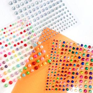 보석스티커 비즈스티커 접착 큐빅 입체 주얼리 다꾸 장식 만들기재료 엄마표미술