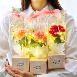 가정의달 LED 카네이션 한송이 선물 케이스 어버이날 스승의날 부모님 선생님 이벤트