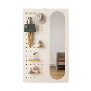[해외] 원목 스토리지보드 대형 전신 거울 벽걸이 장식 인테리어
