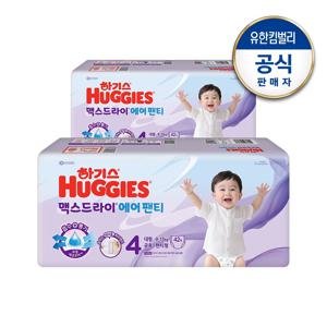 2024 맥스드라이 에어 팬티 기저귀 4단계 공용 42px2팩