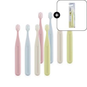 닦기편한 유치전용 아기 유아 어린이 미세모 칫솔 8개 1단계
