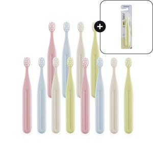 닦기편한 유치전용 아기 유아 어린이 미세모 칫솔 12개 1단계