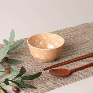 레트로 달고나 그릇-중식공기 1호-떡볶이 접시 분식집 멜라민 포장마차
