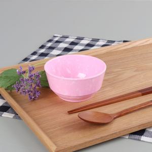 레트로 핑크팝 그릇-중식공기 1호 -떡볶이 접시 분식집 멜라민 포장마차