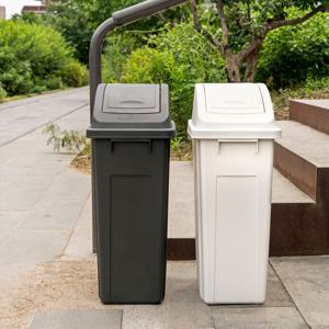 퍼블릭 50L (슬림푸쉬) 재활용 분리수거함 휴지통