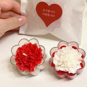 카네이션 캔들 답례품 티라이트 향초 선물