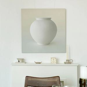 다복상징 달항아리그림 베이지 파랑 핑크 크림 (옵션넘버 배송란에 적어주세요)