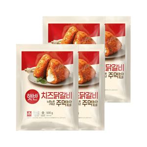햇반 쿡반 치즈닭갈비주먹밥 500g*4개