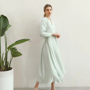 [리퍼] 케이시 모달샤틴 홈웨어 원피스 (민트)