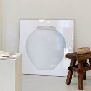 대형액자 화이트 달항아리 600~1000mm 다복상징