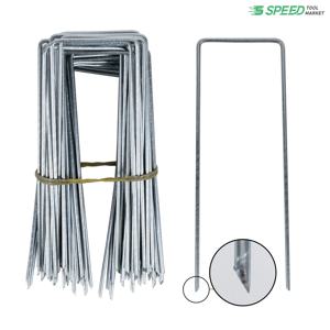 멀칭 고정핀 2.6T 50개 1묶음 150x50mm 멀칭핀 천막 비닐하우스 고정