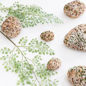 스티로폼 돌 네츄럴브라운 5-11cm (믹스 6개입) 인테리어 모형 장식