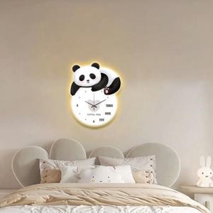 팬더시계 램프시계 무드등 인테리어 벽시계