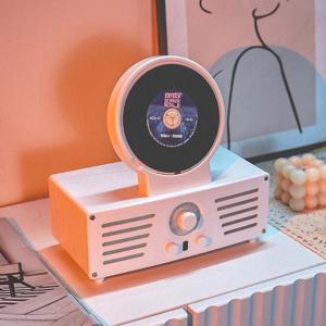 [해외] 레트로 무선 CD플레이어 빈티지 블루투스 스피커