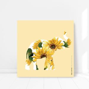코끼리 해바라기 풍수액자 주방그림액자 600~1000mm