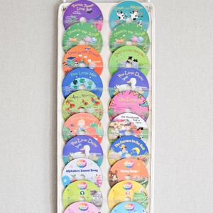 타입10 벽걸이 학습 포켓 수납 전집 CD DVD 낱말 단어 카드 노출