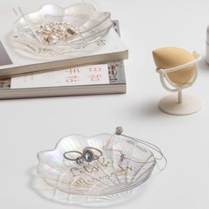 크리스탈 유리 악세사리 소품 조개 트레이 접시