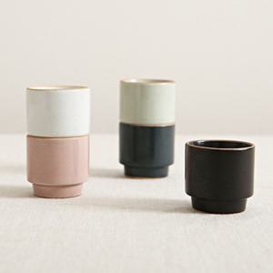 국산 도자기 소주잔 - 흙의 질감 그대로 옳음 소주잔 70ml
