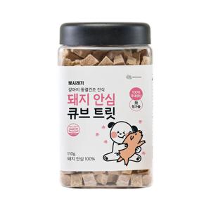 강아지 동결건조 간식 돼지 안심 큐브 트릿 110g