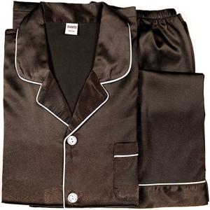 S~3XL 남성잠옷 파자마 무지 실크새틴 반팔 반바지 홈웨어 라운지웨어 상하의 세트 BR