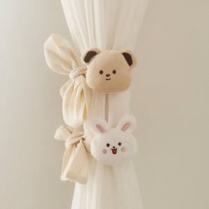 베어 레빗 커튼 끈 고리 커텐 스트랩 고정 묶기 집게 타이백