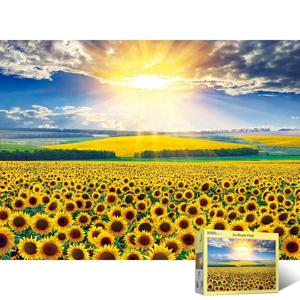 아침해와 해바라기들판 1000피스 직소퍼즐 액자선택 PL1405