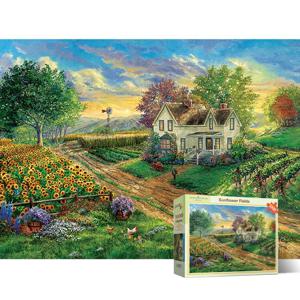 해바라기 농장 풍경 1000피스 직소퍼즐 액자선택 PL1427