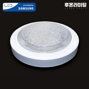 국산 LED 원형 직부등 15W 투명커버