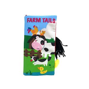 오감발달 바스락 꼬리 영어 헝겊책 - FARM TAILS(농장동물)