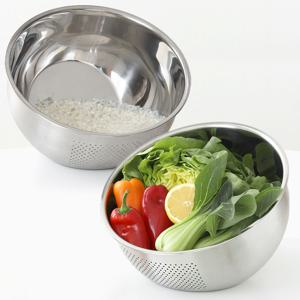 1+1 스텐 304 쌀세척볼 믹싱볼 26cm 2p세트