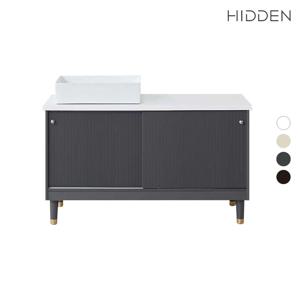 히든바스 욕실 화장실 세면대 템바 1200 슬라이드 하부장 (대리석타입)