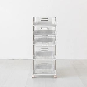 RUDAN 투명트롤리 카트 5단