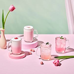 [글라스락 직영] 내열강화 이지그립 머그컵 350ml 4개 세트