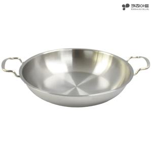 스뎅 IH 인덕션가능 스텐레스 낮은 전골냄비 30cm