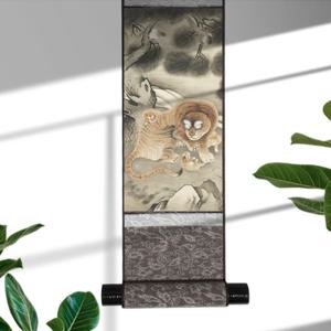 호랑이 액자 호랑이 그림 동양화 개업선물 집들이선물 빈티지 포스터 공예품 족자 벽꾸미기