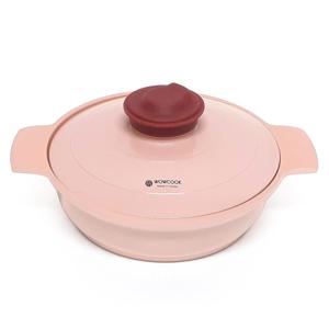 와우쿡 중력주조 IH 인덕션 도나베 넘침방지 세라믹코팅 양수냄비 22cm (0558)